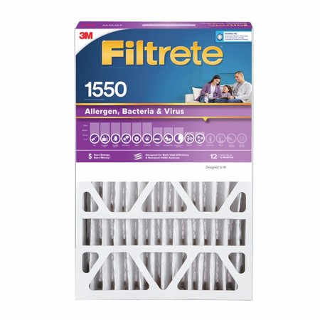 3M 16 in. W X 25 in. H X 4-5/16 in. D Polyester 12 MERV Pleated Allergen Air Filter NDP01-4IN-4